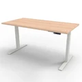 โต๊ะปรับระดับ Ergotrend Sit 2 Stand GEN3 (Premium dual motor) 70x120 Adjustable Desk Shimo Ash Top + White Frame