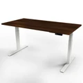 โต๊ะปรับระดับ Ergotrend Sit 2 Stand GEN3 (Premium dual motor) 70x120 Adjustable Desk Classic Teak Top + White Frame