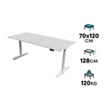 โต๊ะปรับระดับ Ergotrend Sit 2 Stand GEN5 (Premium dual motor) 70x120 Adjustable Desk White Top + White Frame