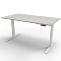 โต๊ะปรับระดับ Ergotrend Sit 2 Stand GEN3 (Premium dual motor) 75x150 Adjustable Desk Granite Top + White Frame