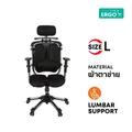 เก้าอี้สุขภาพ HARA CHAIR NIETZSCHE 2 LB Ergonomic Chair Black