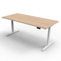 โต๊ะปรับระดับ Ergotrend Sit 2 Stand GEN5 (Premium dual motor) 75x150 Adjustable Desk Shimo Ash Top + White Frame