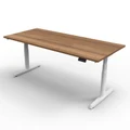 โต๊ะปรับระดับ Ergotrend Sit 2 Stand GEN5 (Premium dual motor) 75x150 Adjustable Desk Teak Top + White Frame