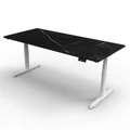 โต๊ะปรับระดับ Ergotrend Sit 2 Stand GEN5 (Premium dual motor) 75x150 Adjustable Desk Midnight Marble Top + White Frame