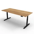 โต๊ะปรับระดับ Ergotrend Sit 2 Stand GEN5 (Premium dual motor) 75x150 Adjustable Desk Vintage Oak Top + Black Frame