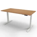 โต๊ะปรับระดับ Ergotrend Sit 2 Stand GEN3 (Premium dual motor) 85x200 Adjustable Desk Capucino Top + White Frame
