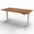 โต๊ะปรับระดับ Ergotrend Sit 2 Stand GEN3 (Premium dual motor) 85x200 Adjustable Desk Vintage Oak Top + White Frame