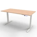 โต๊ะปรับระดับ Ergotrend Sit 2 Stand GEN4 (Premium dual motor) 75x150 Adjustable Desk Shimo Ash Top + White Frame