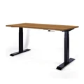 โต๊ะปรับระดับ Ergotrend Sit 2 Stand GEN4 (Premium dual motor) 75x150 Adjustable Desk Teak Top + Black Frame