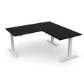 โต๊ะปรับระดับ Ergotrend Sit 2 Stand GEN4 L-Shape 75x180 Adjustable Desk Black Top + White Frame