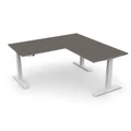 โต๊ะปรับระดับ Ergotrend Sit 2 Stand GEN4 L-Shape 75x180 Adjustable Desk Combi Grey Top + White Frame