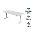 โต๊ะปรับระดับ Ergotrend Sit 2 Stand GEN5 (Premium dual motor) 75x180 Adjustable Desk White Top + White Frame