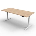 โต๊ะปรับระดับ Ergotrend Sit 2 Stand GEN5 (Premium dual motor) 75x180 Adjustable Desk Shimo Ash Top + White Frame