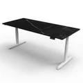 โต๊ะปรับระดับ Ergotrend Sit 2 Stand GEN5 (Premium dual motor) 75x180 Adjustable Desk Midnight Marble Top + White Frame