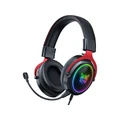 หูฟัง Onikuma X10 RGB Gaming Headphone Black Red