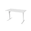 โต๊ะปรับระดับ Ergomate Maidesite Single Motor 2 Stage 60x100 Adjustable Desk White Top + White Frame