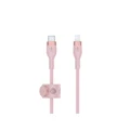 สายชาร์จ Belkin BOOST CHARGE PRO Flex USB-C to Lightning Charging Cable 1m Pink