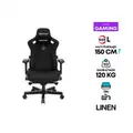 เก้าอี้เกมมิ่ง Anda Seat Kaiser 3 Series Premium Gaming Chair Black Linen Fabric Size L