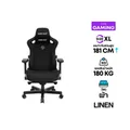 เก้าอี้เกมมิ่ง Anda Seat Kaiser 3 Series Premium Gaming Chair Black Linen Fabric Size XL
