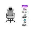 เก้าอี้เกมมิ่ง Anda Seat Kaiser 3 Series Premium Gaming Chair Grey Linen Fabric Size XL