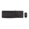 ชุดคีย์บอร์ดและเมาส์ Logitech MK120 USB Keyboard and Mouse Combo (EN/TH) Black