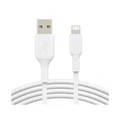 สายชาร์จ Belkin BOOSTCHARGE PVC Sync and Charge USB-A to Lightning Cable 2M White