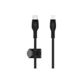 สายชาร์จ Belkin BOOST CHARGE DuraFlex Pro Silicone USB C to Lightning Charging Cable 2m Black