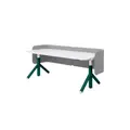 โต๊ะปรับระดับ Steelcase FLEX 70x160 Adjustable Desk Top White + Green Frame