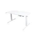 โต๊ะปรับระดับ Bewell Ergonomic Single Motor 60x120 Adjustable Desk Top White + White Frame
