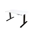 โต๊ะปรับระดับ Bewell Ergonomic Single Motor 60x120 Adjustable Desk Top White + Black Frame [ส่งของภายใน 3-7 วันทำการ]