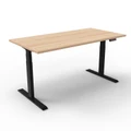 โต๊ะปรับระดับ Ergotrend Sit 2 Stand GEN2A (Dual motor) 75x180 Adjustable Desk Shimo Ash Top + Black Frame