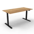 โต๊ะปรับระดับ Ergotrend Sit 2 Stand GEN2A (Dual motor) 75x180 Adjustable Desk Vintage Oak Top + Black Frame