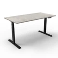 โต๊ะปรับระดับ Ergotrend Sit 2 Stand GEN2A (Dual motor) 75x180 Adjustable Desk Concrete Top + Black Frame