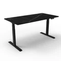 โต๊ะปรับระดับ Ergotrend Sit 2 Stand GEN2A (Dual motor) 75x180 Adjustable Desk Midnight Marble Top + Black Frame