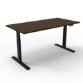 โต๊ะปรับระดับ Ergotrend Sit 2 Stand GEN2A (Dual motor) 75x180 Adjustable Desk Classic Teak Top + Black Frame