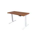 โต๊ะปรับระดับ Bewell Ergonomic 75x140 Adjustable Desk Walnut Top + White Frame