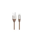 สายชาร์จ Eloop S31 USB A to Lightning Cable Brown 1.2m