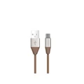 สายชาร์จ Eloop S33 USB A to Type C Cable 1.2m Brown
