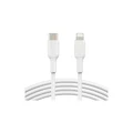 สายชาร์จ Belkin PVC Sync and Charge USB-C to Lightning Cable White