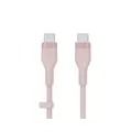 สายชาร์จ Belkin BOOST CHARGE DuraFlex Silicone USB C to USB C Charging Cable 1m Pink