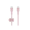 สายชาร์จ Belkin BOOST CHARGE DuraFlex Pro Silicone USB C to USB C Charging Cable 1m Pink