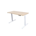 โต๊ะปรับระดับ Bewell Ergonomic 85x200 Adjustable Desk Oak Top + White Frame