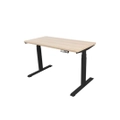 โต๊ะปรับระดับ Bewell Ergonomic 85x200 Adjustable Desk Oak Top + Black Frame