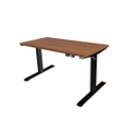 โต๊ะปรับระดับ Bewell Ergonomic Single Motor 60x120 Adjustable Desk Top Walnut + Black Frame