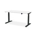 โต๊ะปรับระดับ Bewell Health-Max Controller 75x140 Adjustable Desk White Top + Black Frame
