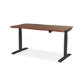 โต๊ะปรับระดับ Bewell Health-Max Controller 75x140 Adjustable Desk Walnut Top + Black Frame