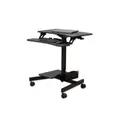 โต๊ะปรับระดับ ERGONOZ Computer Cart Height Adjustable Desk Black