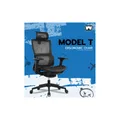 เก้าอี้สุขภาพ Work Station Office Model T Ergonomic Chair Black Mesh Seat