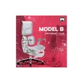 เก้าอี้สุขภาพ Work Station Office Model B Ergonomic Chair Gray With Footrest