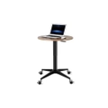 โต๊ะทำงาน ModernEgo UPD-12 Height Adjustable Round Laptop Floor Table Hickory